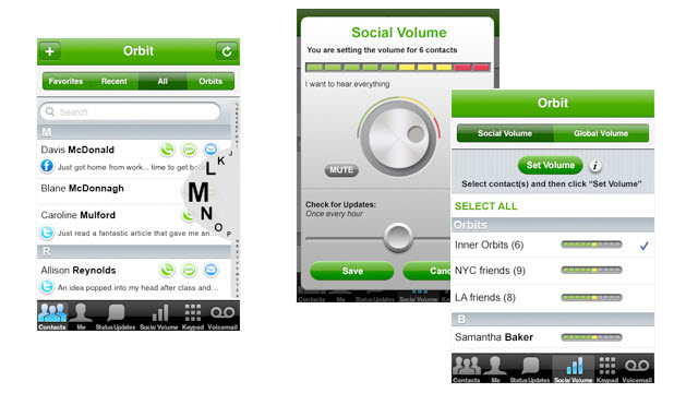 Orbit organizes your contacts and social networks